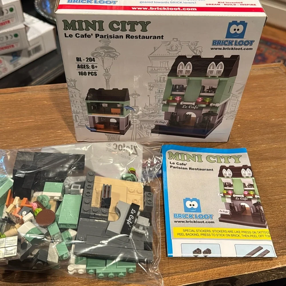 Brick Loot Building Set Mini City Le Cafe Parisian Restaurant